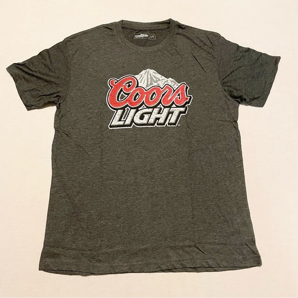 Coors Light Beer Logo Shirt Mountain Rockies Mens Large Tshirt - Picture 1 of 16